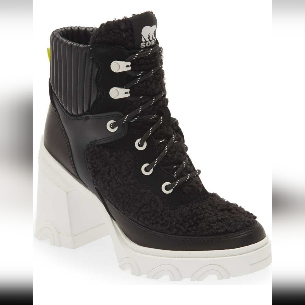 Sorel Block Heel Lace-up Bootie